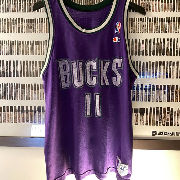 Champion Other - Champion - Milwaukee Bucks Lee Mayberry vintage jersey (1993) RARE 44